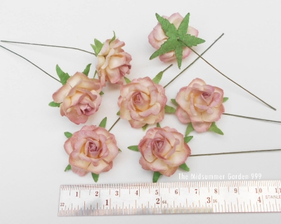 Mulberry paper rose for crafts and DIY projects