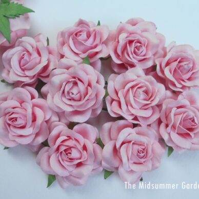 Pink Mulberry paper rose 50 mm