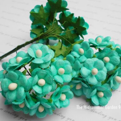 Embellishment Mulberry Paper Flowers